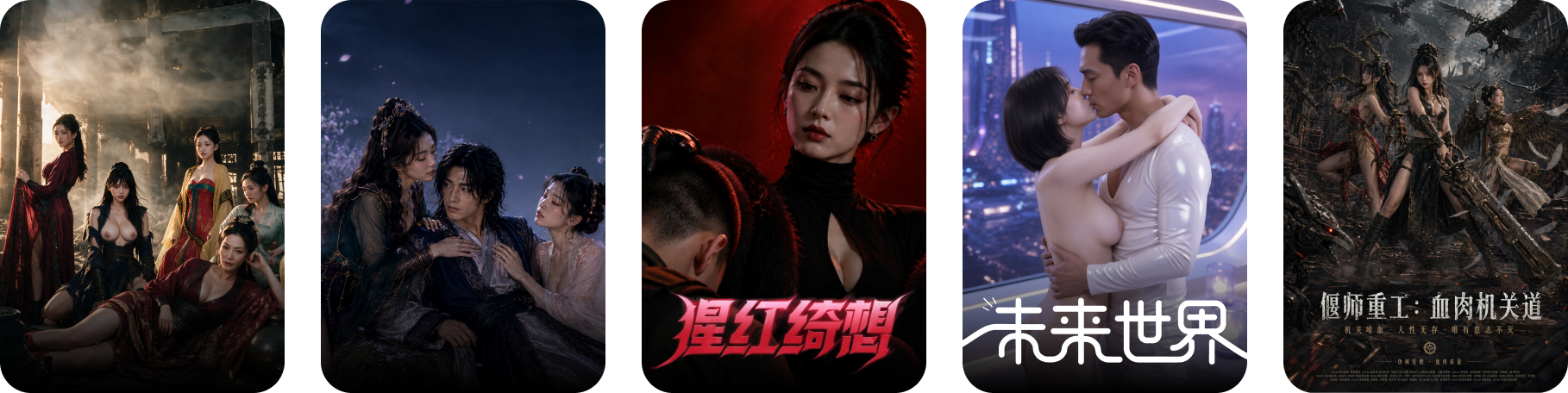 糖果短剧不同题材封面合集